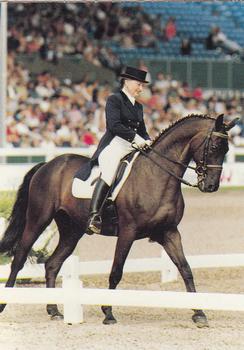 1995 Collect-A-Card Equestrian #45 Nina Menkova / Dikson Front